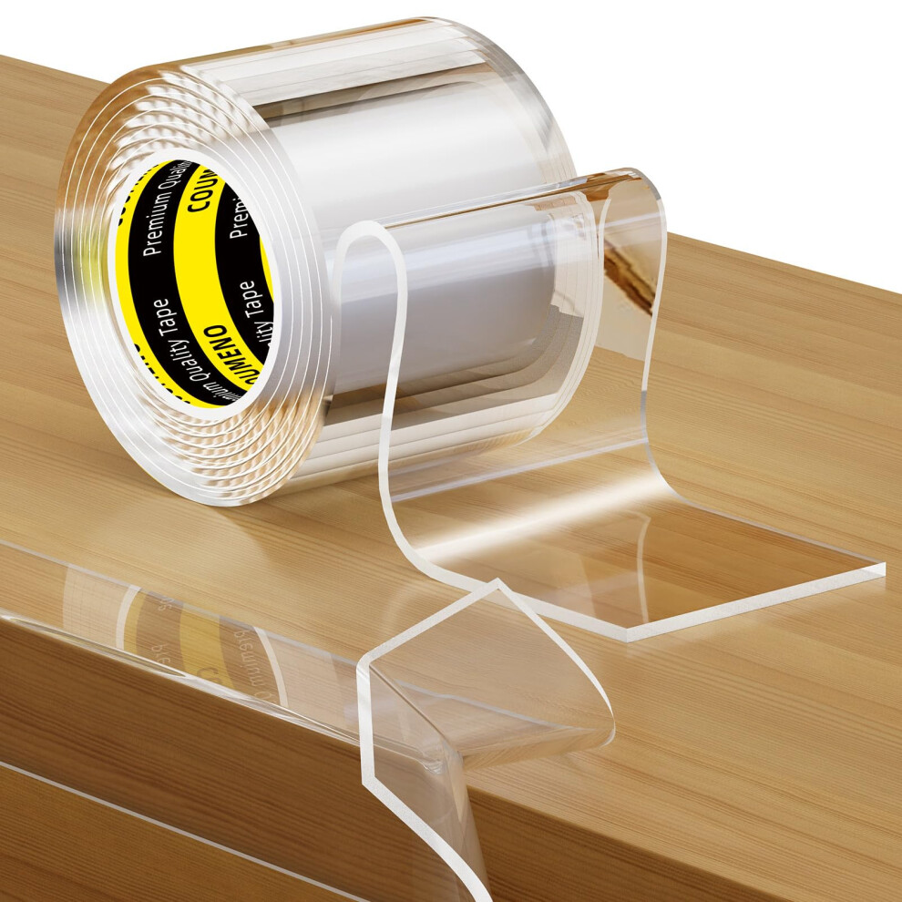 Clear Soft Edge Corner Protector,50Mm X 1M,2Mm(T), Protector For Child Safety, Strong Adhesive Furniture Strip, Transparent Edge Guard For Coumeno