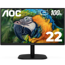 AOC 22B2HM2 22" Full HD (1920 x 1080) 100Hz LED Monitor, Adaptive Sync, VGA x1, HDMI x1, Flicker-Free, Low Blue Light, HDR Ready, VESA, Tilt Adjust,