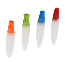 4pcs Silicone Oil Bottle Brush Set for Even Oil Application, Baking, Grilling and Easy Cleaning