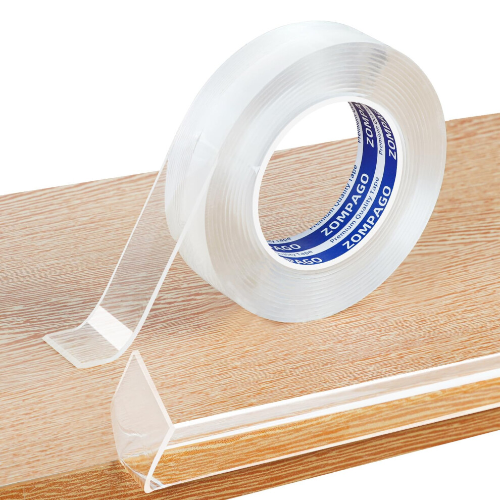 Zompago Clear Soft Edge Protector Strip,Strong Adhesive Furniture Strip 4M X 4Cm, Transparent Corner & Edge Guard For Baby Proofing,Safety Bumpers For