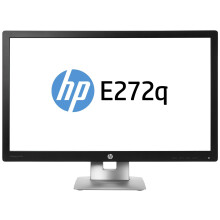 HP M1P04AT#ABU EliteDisplay E272q - LED monitor - 27" - 2560 x 1440 QHD - IPS - 350 cd/m2-1000:1-7 ms - HDMI VGA DisplayPort - black silver - promo -