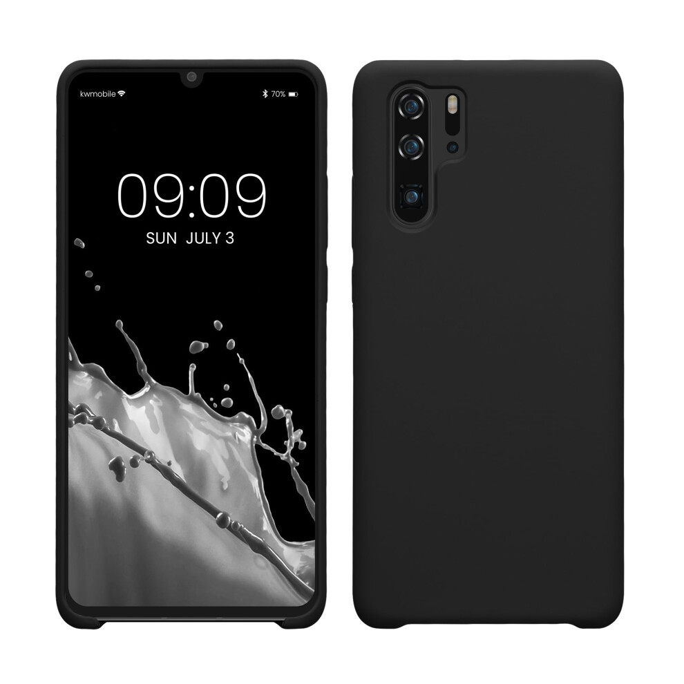 Kwmobile Case Compatible With Huawei P30 Pro Case - Tpu Silicone Phone Cover With Soft Finish - Matte Black 4063004169339