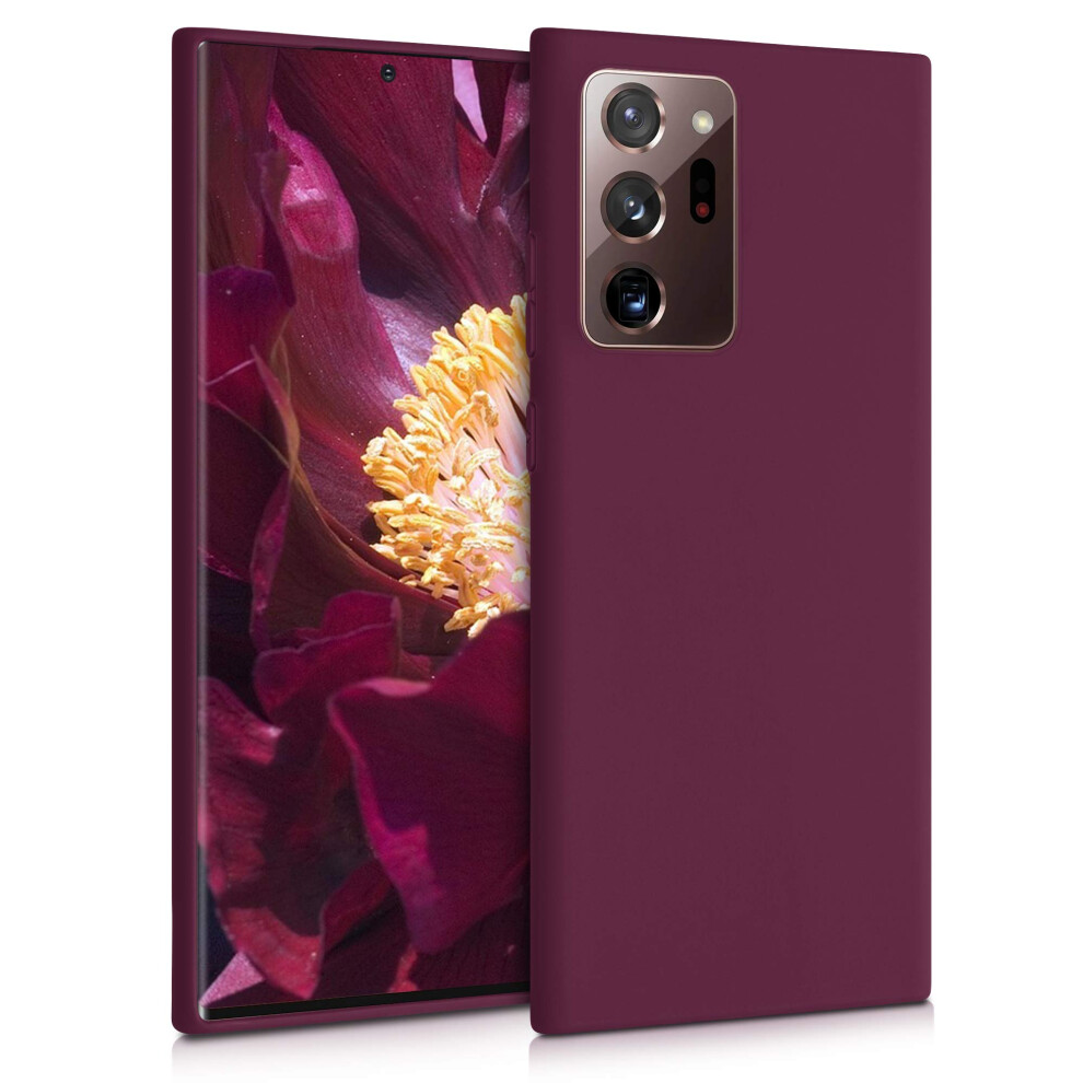 Kwmobile Case Compatible With Samsung Galaxy Note 20 Ultra Case - Soft Slim Protective Tpu Silicone Cover - Violet Bordeaux 4063004249635