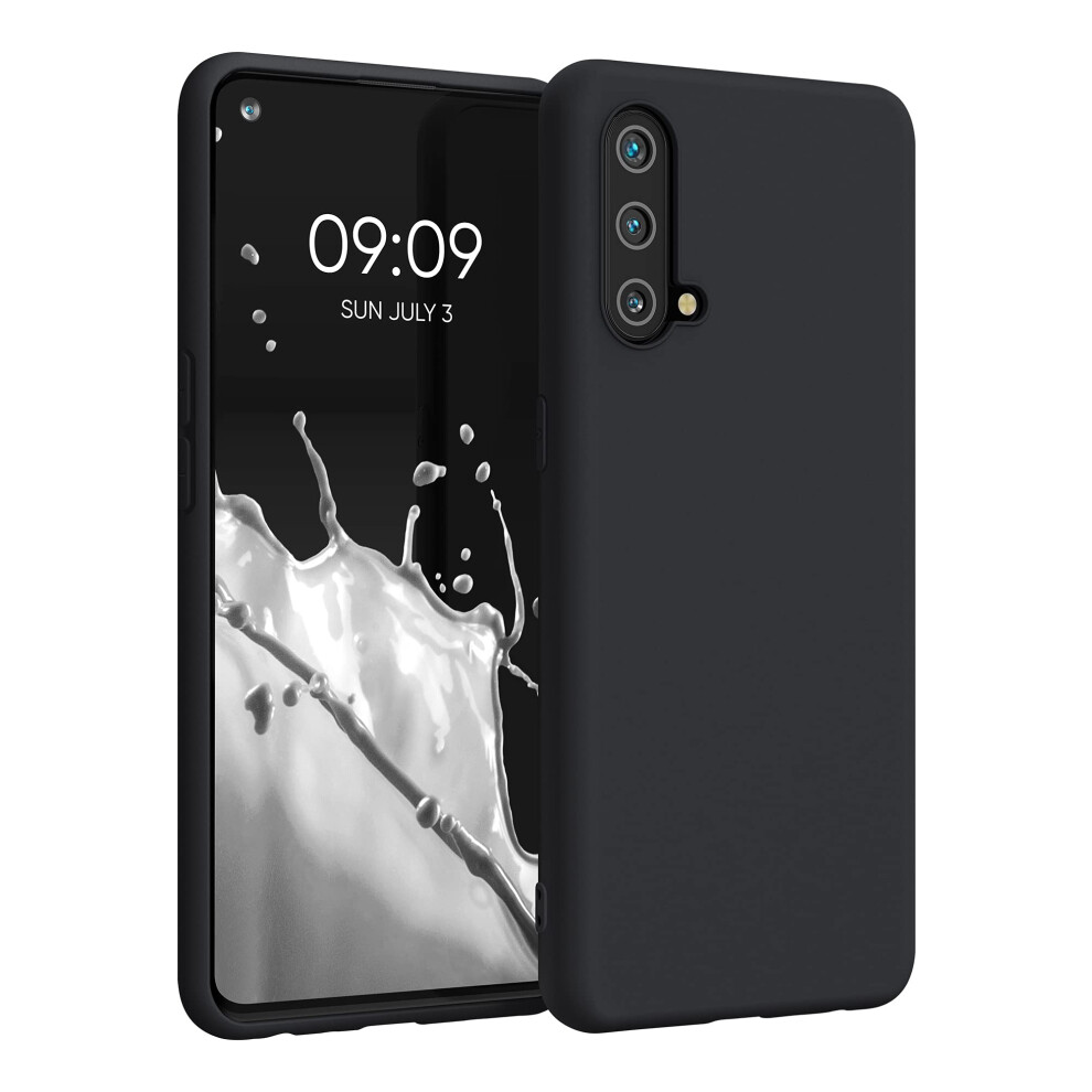 Kwmobile Case Compatible With Oneplus Nord Ce 5G Case - Soft Slim Protective Tpu Silicone Cover - Matte Black 4063004310977