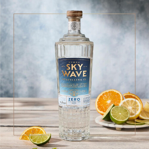 Sky Wave Zero Non-Alcoholic Distilled Spirit - Gin Alternative - 700ml Bottle 2