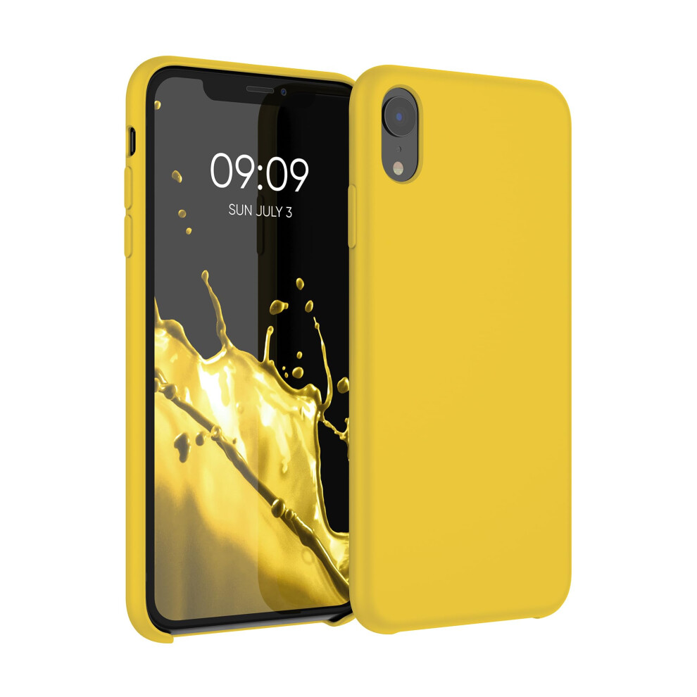 Kwmobile Case Compatible With Apple Iphone Xr Case - Tpu Silicone Phone Cover With Soft Finish - Radiant Yellow 4067668147283