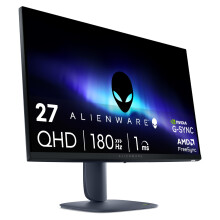Alienware 27 Gaming Monitor - AW2725DM - 27" 180Hz 1ms QHD Display, IPS, NVIDIA G-SYNC, AMD Freesync, VESA AdaptiveSync.