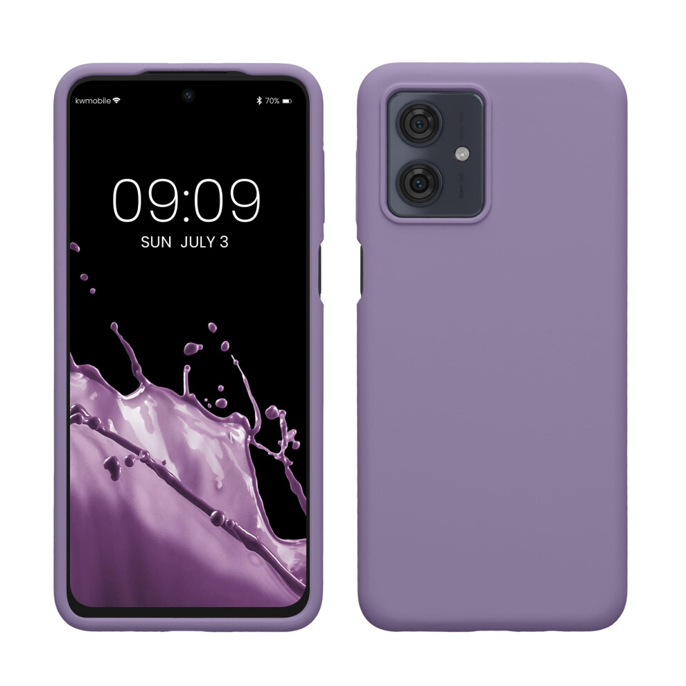 Kwmobile Case Compatible With Motorola Moto G54 5G Case - Tpu Silicone Phone Cover With Soft Finish - Violet Purple 4067668168431