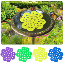 4 Pack Bee Watering Station 6.3 Inch Floating Bee Island with Safe AntiDrowning Design for Garden Butterflies