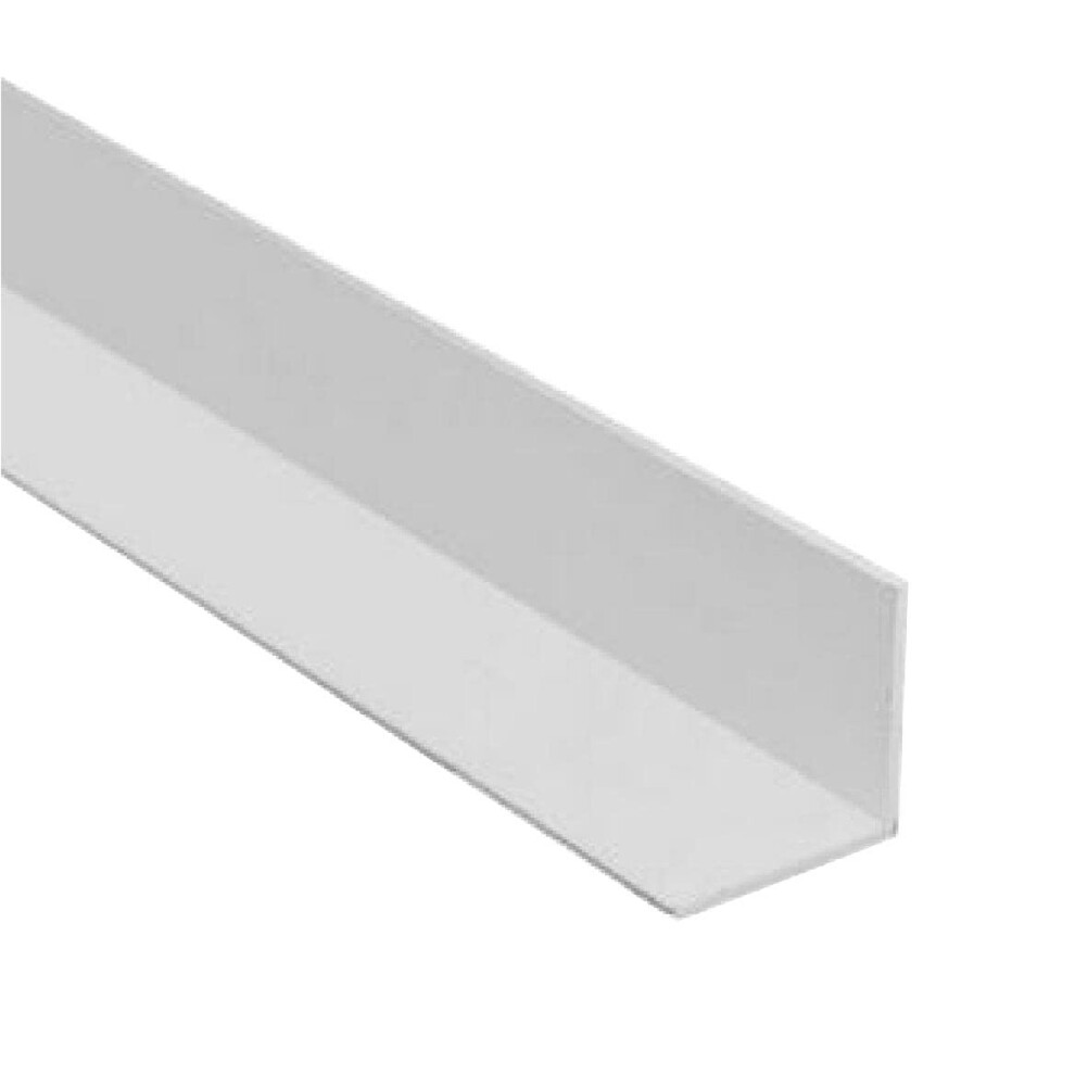 Homesmart White 1 Metre Upvc Plastic Rigid Angle Corner Trim 40 X 40Mm, 90 Degree Right Angle Profile, Durable Weatherproof Upvc Moulding For Wall 789049367618