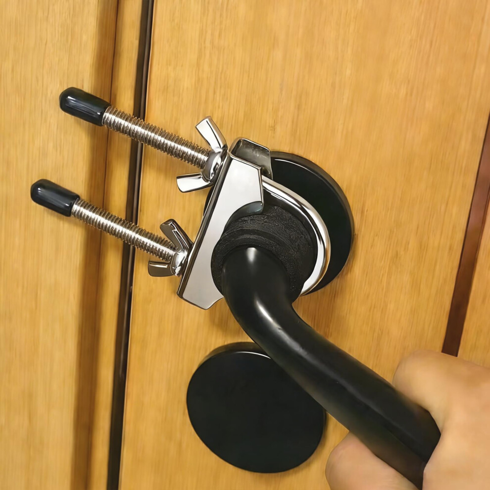Door Security Locks, Universal Outward Opening No Drill Installation Portable Travel Stainless Steel Safety Device For Hotel Room, Home, Apartment, 791953616706