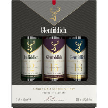 Glenfiddich Scotch Whisky Mix, Pack of 3, 5cl