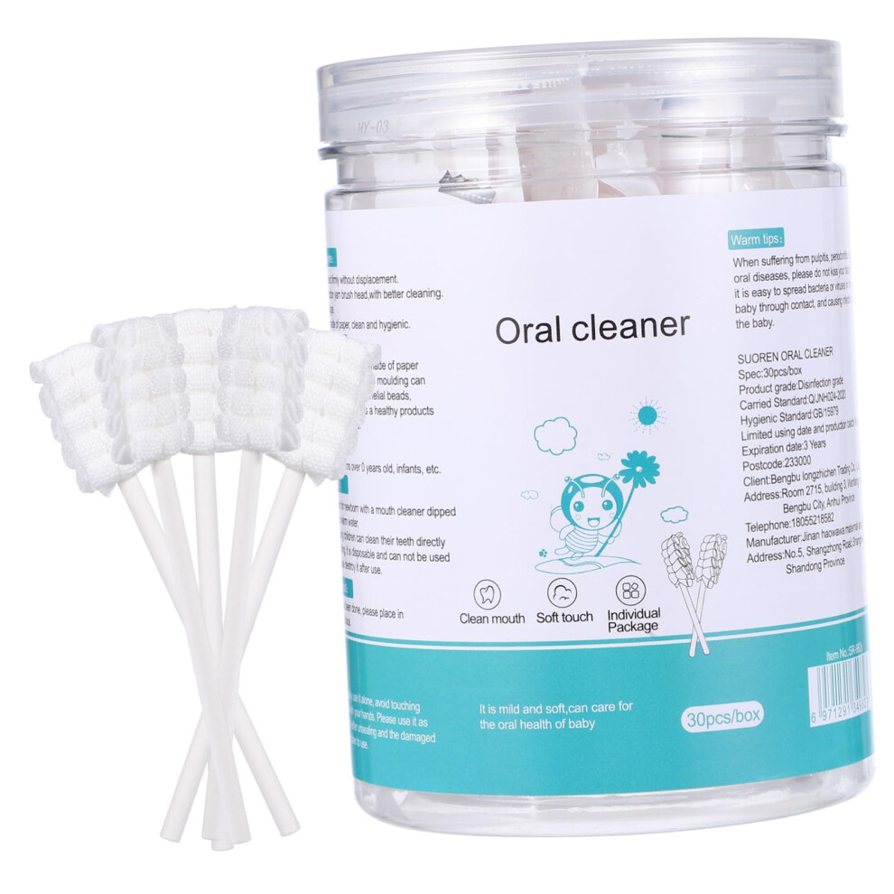 Baby Oral Care Kit with Soft Gauze Toothbrush and Tongue Cleaner for Newborn Gentle Oral Cleaning