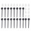 3Sets Schwarze Plastik Ohr Stecker Ohrring Zubehör Schutz 1
