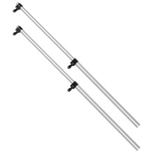6Stk Aluminium Teleskopstab Steamer Halter Klappbar Verstellbar Silber