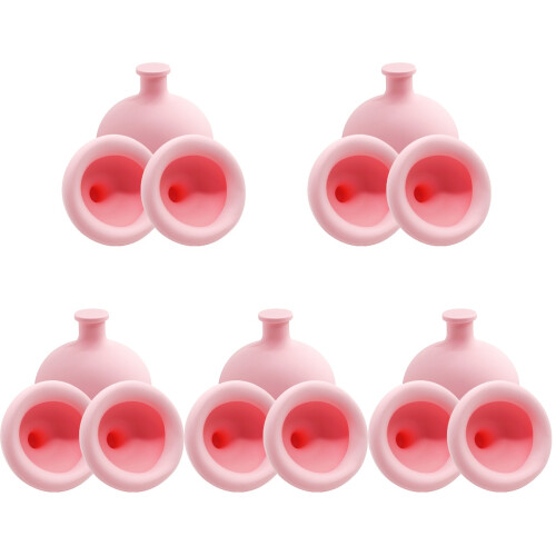 15Stk Kinder Brustmassagegerät Silikon Rosa Mit 1