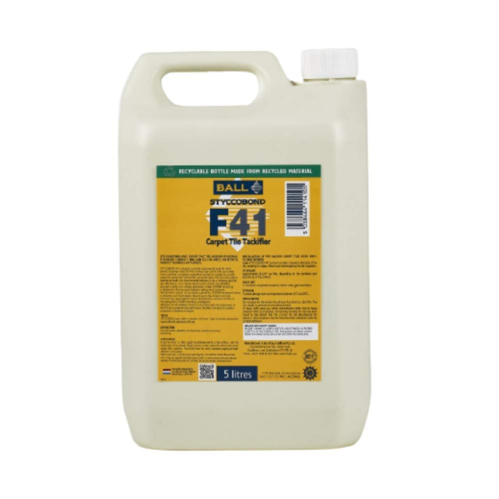 F Ball - F41 - Carpet Tackifier (5 Litres) 5060353491400