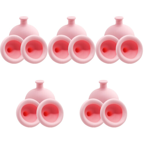 15Stk Kinder Brustmassagegerät Silikon Rosa Mit 2
