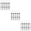 3Sets Schwarze Plastik Ohr Stecker Ohrring Zubehör Schutz 10