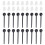 3Sets Schwarze Plastik Ohr Stecker Ohrring Zubehör Schutz 2