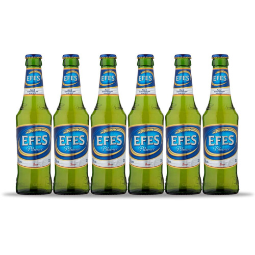EFES Pilsener Lager Bottles (6 x 330ml - 5%)