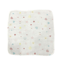 1Pièces Lingette Carrée Douce En Coton Pure Pour Enfant Multicolore