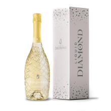 Liquid Diamond Prosecco DOC 75cl in Gift Box | Award Winning Premium Italian Sparkling White Prosecco from Veneto | 11% ABV | Vegan Friendly