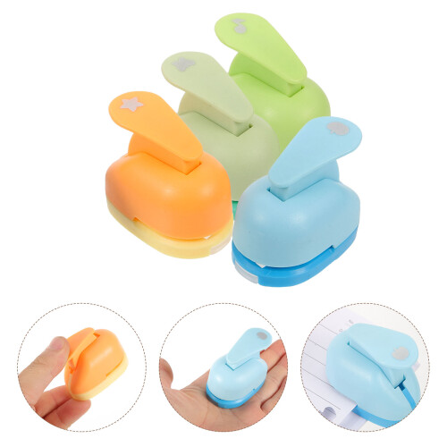 12Pièces Perforateurs Artisanat Enfants Plastique Durable 2