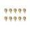 30Pièces Accessoires Clips Bébé Bois Beige Pour Vêtements 1