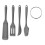 1Ensemble Racloir Silicone Cuisine Spatule Crème 10