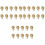 30Pièces Accessoires Clips Bébé Bois Beige Pour Vêtements 3
