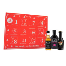 12 Days of Christmas Spirit Gift Set Advent 2024 - Gin, Whiskey, Vodka, Rum (5cl) - Gifts For Him, For Her, Christmas Gifts,