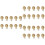30Pièces Accessoires Clips Bébé Bois Beige Pour Vêtements 6