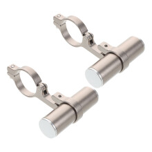 2Pièces Prolongateurs Guidon Aluminium Montage Outils Argent