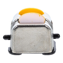 3Pièces Mini Grille-Pain Argent Ornement Pour Décor