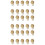 30Pièces Accessoires Clips Bébé Bois Beige Pour Vêtements 8