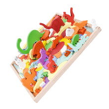 Puzzle En Bois Animaux Éducatif Pour Enfants Blocs