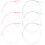 6Ensembles Kit Cordes Erhu Résistantes Accessoires Multicolores 1
