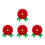4Ensembles Kit DIY Broches Fleurs Enfants Tissu Non 9