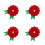 4Ensembles Kit DIY Broches Fleurs Enfants Tissu Non 8