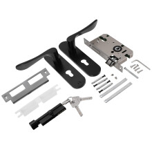 1Set Türgriff Aluminiumlegierung Schwarz Und Robust