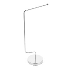 4Pièces Porte- Acier Inoxydable Avec Base Large Argenté