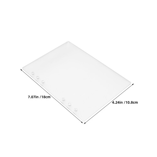 2Pièces Couverture Anneaux A6 Mat Portable Et Solide 2