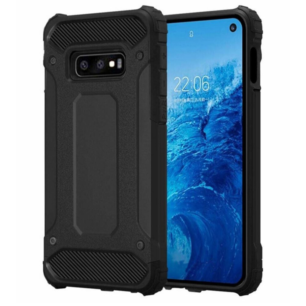 Techgear Case For Samsung Galaxy S10e [Tough Armour] Military Grade Heavy Duty Protective Case Shockproof Cover For Samsung Galaxy S10e - Black 5056834300798