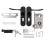 1Set Türgriff Aluminiumlegierung Schwarz Und Robust 9