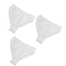 3Pièces Sous-Vêtements Coton Blancs Ballet Taille