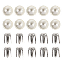 150Ensembles Rivets À Griffe Perle Beige Alliage Pour DIY Vêtements