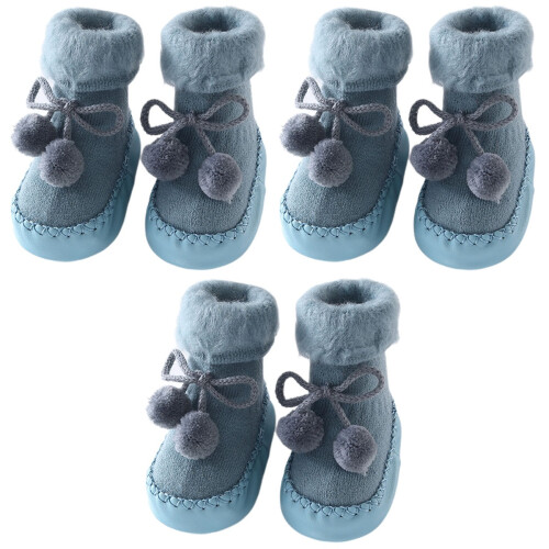 3Pièces Bébé Antidérapantes En Coton , Sécurisées 2