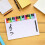 2Pièces Tableau Musical Pratique Effaçable Couleurs Assorties 6
