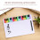 2Pièces Tableau Musical Pratique Effaçable Couleurs Assorties 8
